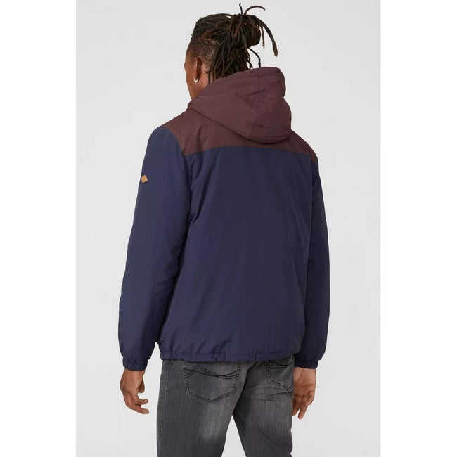 Navy - Back - Mantaray Mens Borg Lined Jacket