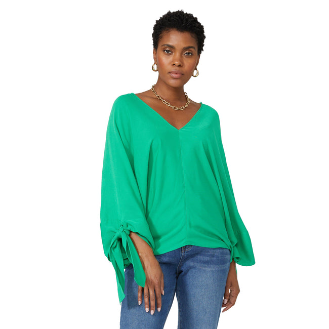Green - Front - Principles Womens-Ladies Batwing Sleeve Top