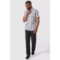 Orange - Pack Shot - Maine Mens Highlight Checked Shirt