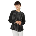 Monochrome - Front - Principles Womens-Ladies Printed Chiffon Pleated Sleeve Blouse
