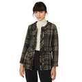 Black-Yellow - Front - Principles Womens-Ladies Bouclé Blazer