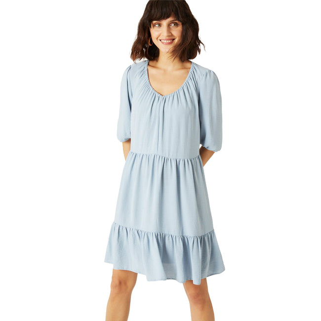 Cornflower Blue - Front - Principles Womens-Ladies Knee Length Dress