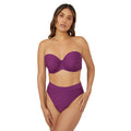 Plum - Front - Gorgeous Womens-Ladies Removable Straps Bikini Top