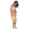 Pink-White - Pack Shot - Debenhams Womens-Ladies Bikini Top
