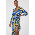 Cobalt Blue - Lifestyle - Principles Womens-Ladies Printed Wrap Dress