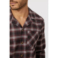 Berry - Side - Debenhams Mens Checked Brushed Woven Long Pyjama Set