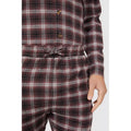 Berry - Lifestyle - Debenhams Mens Checked Brushed Woven Long Pyjama Set