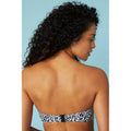 Black-White - Back - Gorgeous Womens-Ladies Leopard Print Strapless Bikini Top