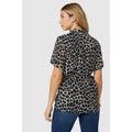 Black-White - Back - Principles Womens-Ladies Giraffe Print Wrap Tunic