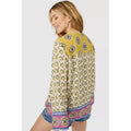 Off White - Back - Mantaray Womens-Ladies Mix & Match Patchwork Kimono Top