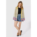 Off White - Lifestyle - Mantaray Womens-Ladies Mix & Match Patchwork Kimono Top