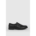 Black - Back - Debenhams Mens Leather Airsoft Loafers