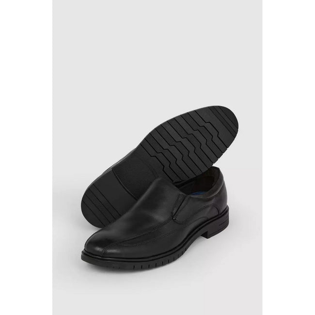 Black - Lifestyle - Debenhams Mens Leather Airsoft Loafers