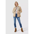 Natural - Lifestyle - Mantaray Womens-Ladies Quilted Borg Jacket