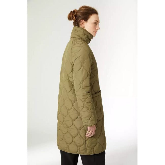 Khaki - Back - Principles Womens-Ladies Onion Quilt Coat