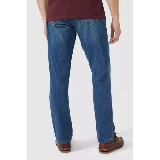 Mid Blue - Back - Maine Mens Jeans