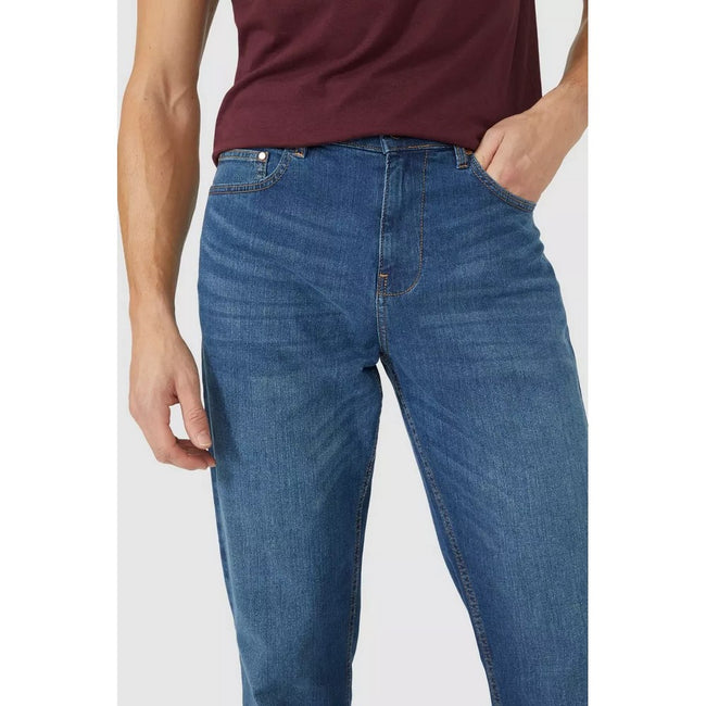 Mid Blue - Side - Maine Mens Jeans