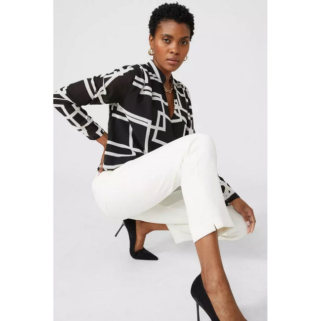 Monochrome - Lifestyle - Principles Womens-Ladies Printed V Neck Blouse