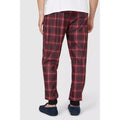 Red - Back - Debenhams Mens Microfleece Cuffed Lounge Pants