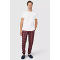 Red - Pack Shot - Debenhams Mens Microfleece Cuffed Lounge Pants