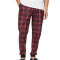Red - Front - Debenhams Mens Microfleece Cuffed Lounge Pants