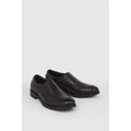 Black - Back - Debenhams Mens Leather Airsoft Shoes