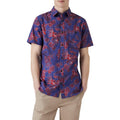 Indigo - Front - Mantaray Mens Floral Shirt