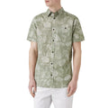 Sage - Front - Mantaray Mens Rustic Leaf Print Shirt