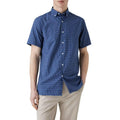 Navy - Front - Maine Mens Classic Graph Checked Shirt