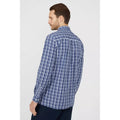 Blue - Back - Maine Mens Core Checked Shirt