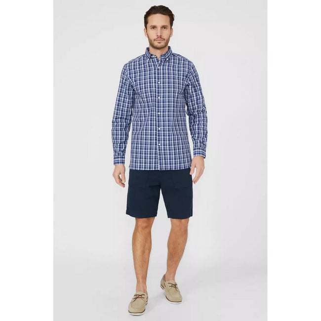 Blue - Lifestyle - Maine Mens Core Checked Shirt