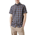 Rust - Front - Maine Mens Bold Check Shirt