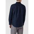 Navy - Back - Mantaray Mens Textured Twill Shirt