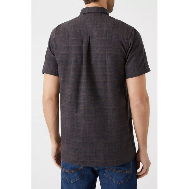 Gold - Back - Maine Mens Checked Shirt