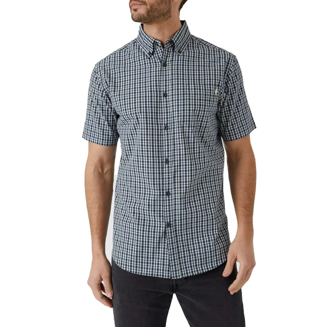 Teal - Front - Maine Mens Bold Check Shirt