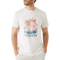 Off White - Front - Mantaray Mens Outsider Printed T-Shirt