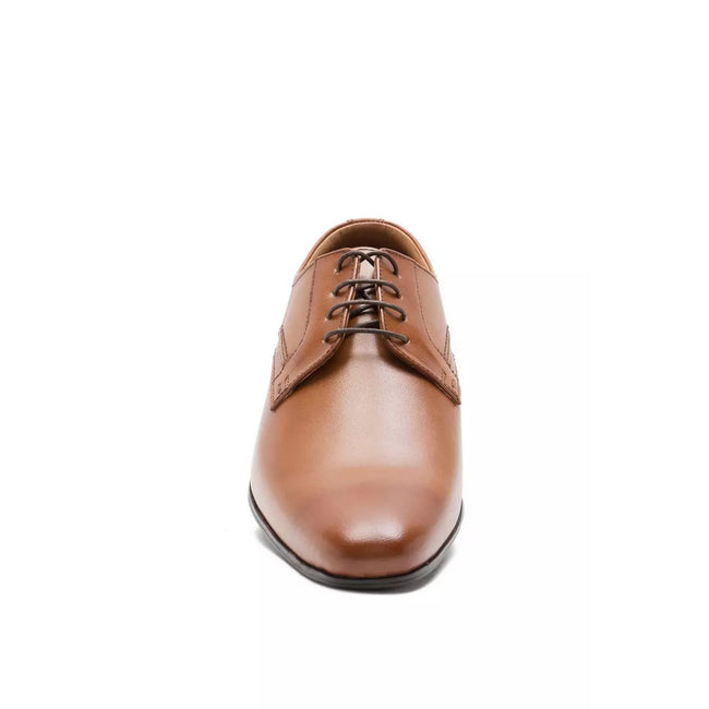 Tan - Side - Debenhams Mens Thomas Crick Ormond Leather Derby Shoes
