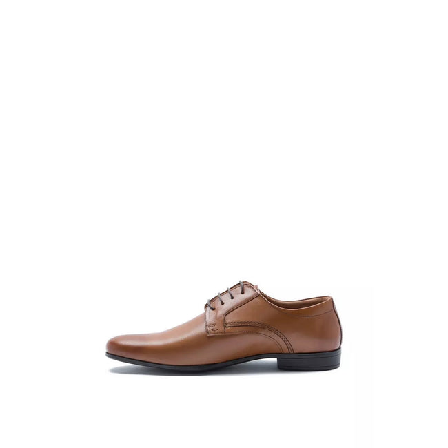 Tan - Pack Shot - Debenhams Mens Thomas Crick Ormond Leather Derby Shoes