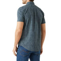 Green - Back - Mantaray Mens Abstract Shirt