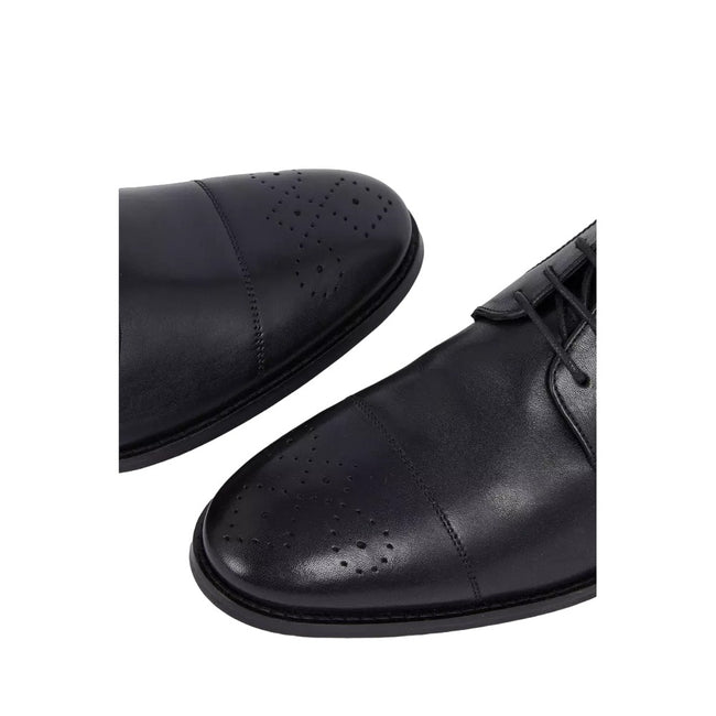 Black - Side - Debenhams Mens Poplar Leather Brogues