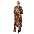 Brown - Back - Principles Womens-Ladies Giraffe Print Longline Kimono