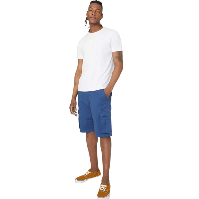 Mid Blue - Lifestyle - Mantaray Mens Garment Dyed Cargo Shorts
