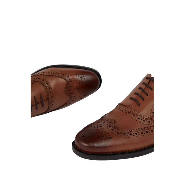 Dark Tan - Lifestyle - Debenhams Mens Leather Airsoft Brogues