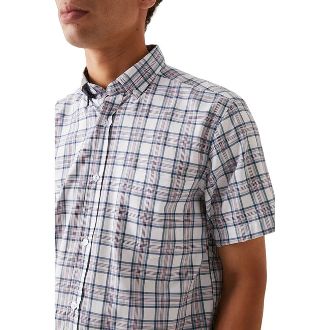 Gray - Side - Maine Mens Light Base Check Shirt