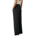Black - Back - Principles Womens-Ladies Premium Wide Leg Pants