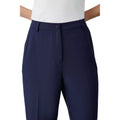 Navy - Side - Principles Womens-Ladies Button Tapered Pants