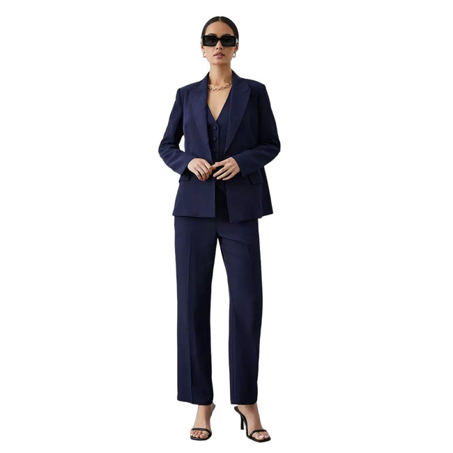 Navy - Lifestyle - Principles Womens-Ladies Button Tapered Pants