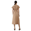 Camel - Back - Principles Womens-Ladies Utility Soft Touch Fitted And Flared Dress