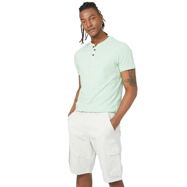 Natural - Front - Mantaray Mens Core Cargo Shorts