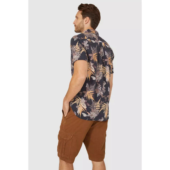 Tan - Back - Mantaray Mens Core Cargo Shorts